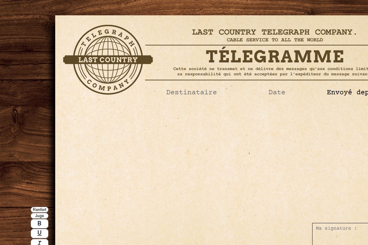 Télégrammes LastCountry